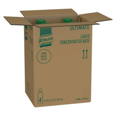 Knorr® Professional Ultimate Vegetable Liquid Concentrated Base 32oz. 4 pack - Knorr® Bases are reinvented by our chefs with your kitchen and your customers in mind.